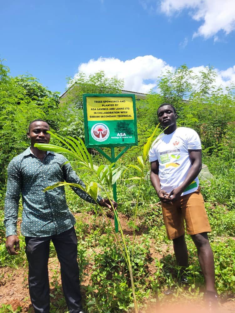 ASA Savings and Loans collaborates with Bibiani Sectech to plant over 500 trees