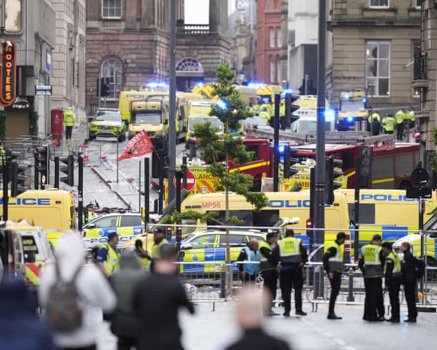 Dozens injured after car ploughs into crowd at Liverpool FC victory parade - Nsemkeka
