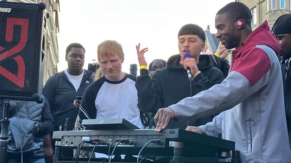 Ed Sheeran came to Sheffield to support DJ AG and music group TRACKS