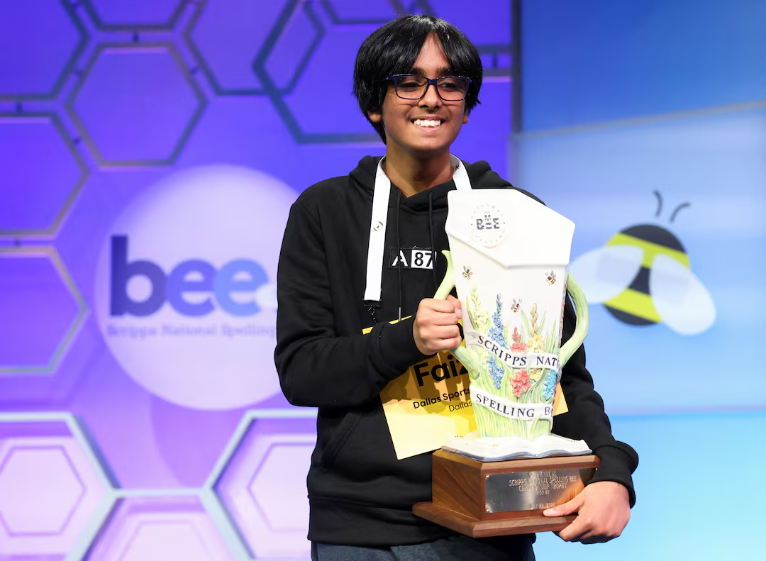 Faizan Zaki, 13, crowned US National Spelling Bee champion - Nsemkeka