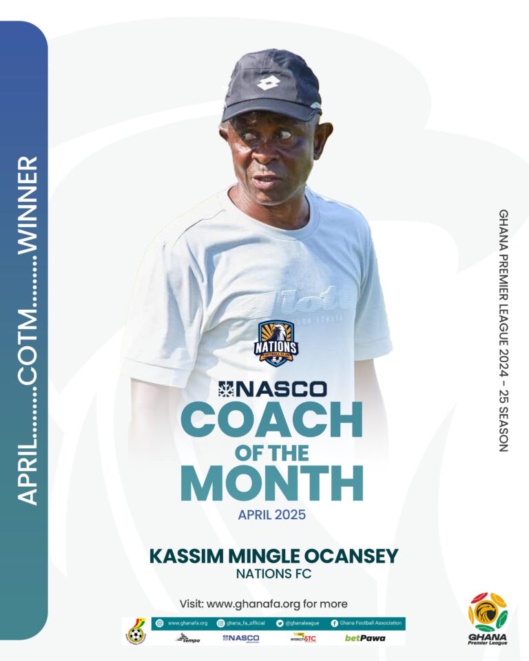 GPL: Kassim Mingle named Coach of the Month award for April - Nsemkeka