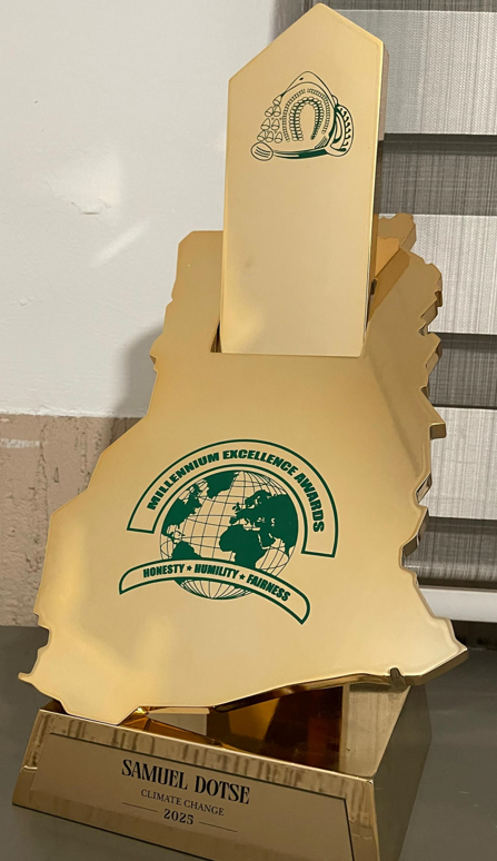 HATOF Foundation CEO honoured for climate change work at Millennium Excellence Awards - Nsemkeka