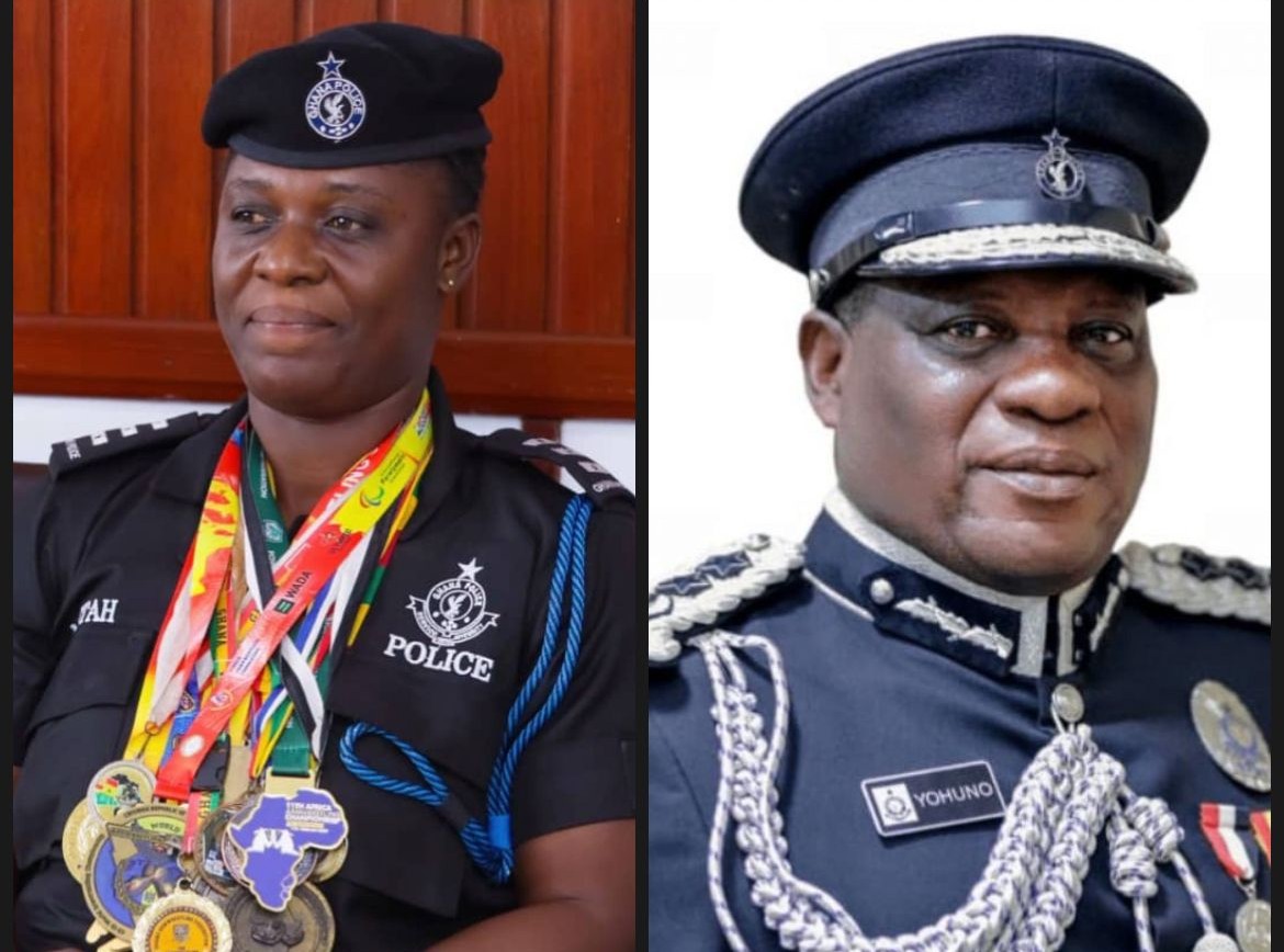 IGP promotes armwrestling champion Grace Minta from Inspector to Chief Inspector - Nsemkeka