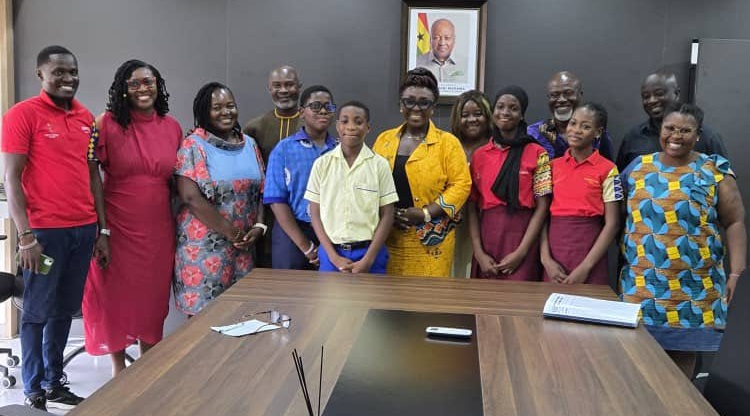 Kids in Tourism pays courtesy call on Minister of Tourism, Culture and Creative Arts - Nsemkeka