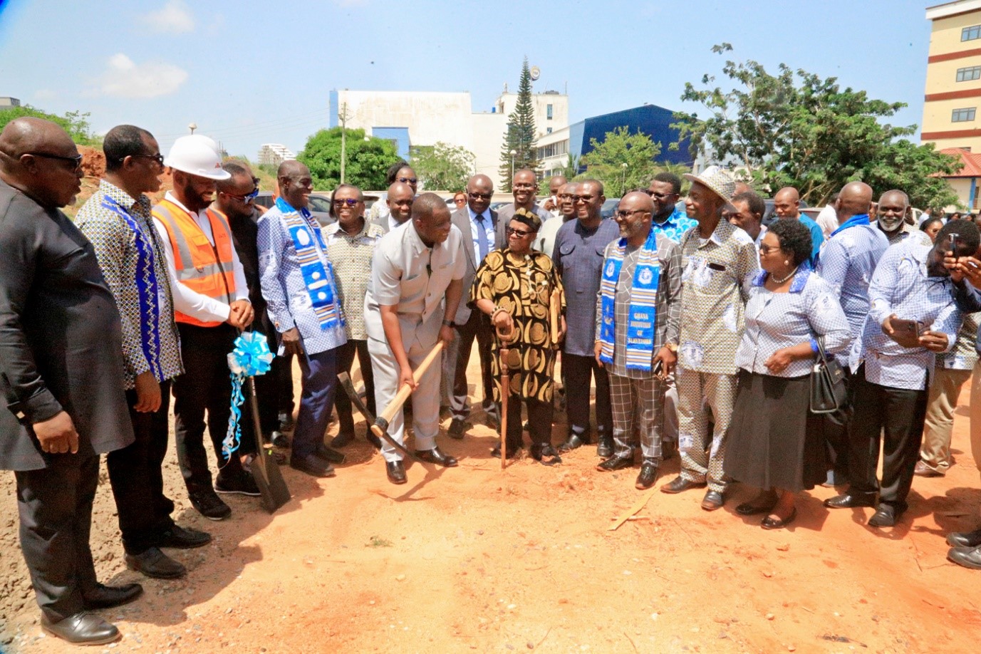 Minister of Roads and Highways cuts sod for GhIS Centre of Excellence
