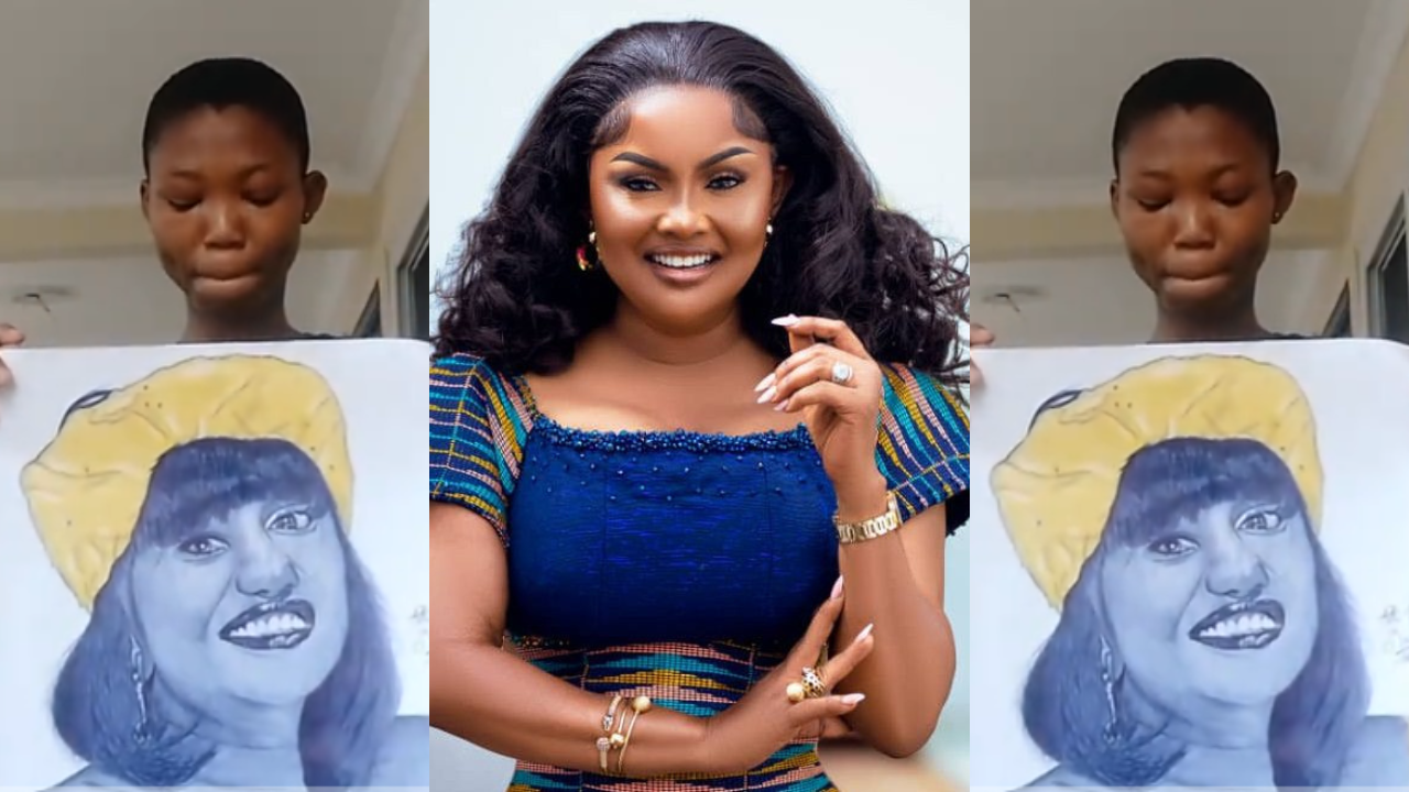 Nana Ama Mcbrown encourages young artist as netizens troll her - Nsemkeka.com