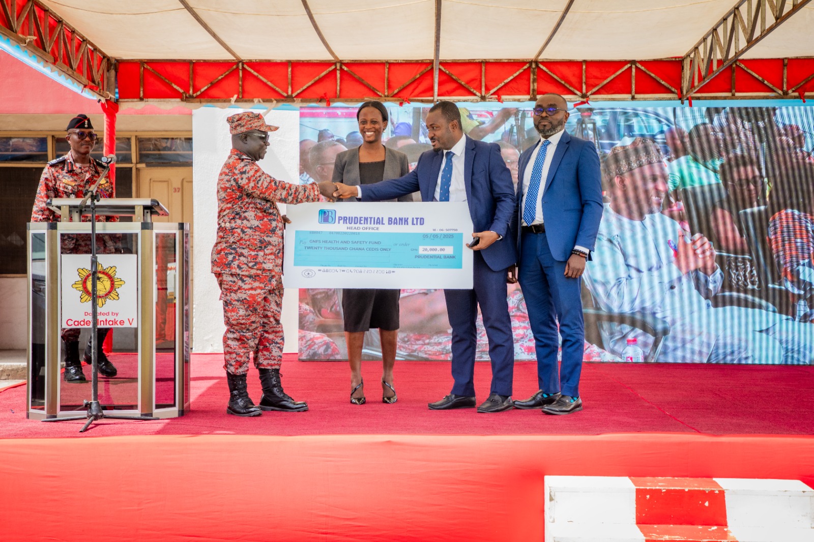 Prudential Bank donates to support GNFS’ Health and Safety Fund - Nsemkeka