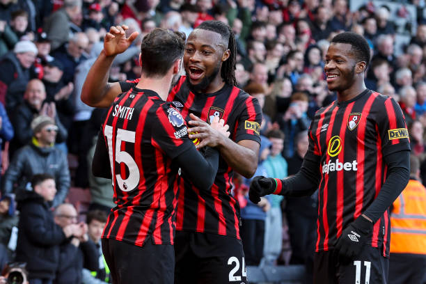 Semenyo Brace Seals Bournemouth Win Over Relegated Leicester - GhArticles.com