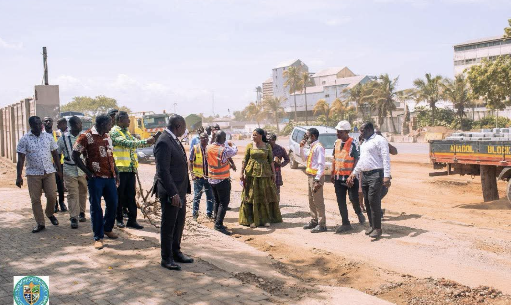 Tema MCE initiates emergency repairs on deplorable harbour road - Nsemkeka