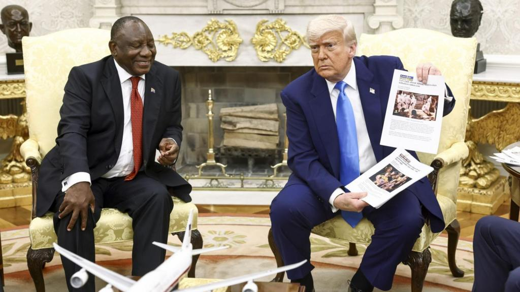 Trump ambushes S African leader with claim of Afrikaners being 'persecuted' - Nsemkeka