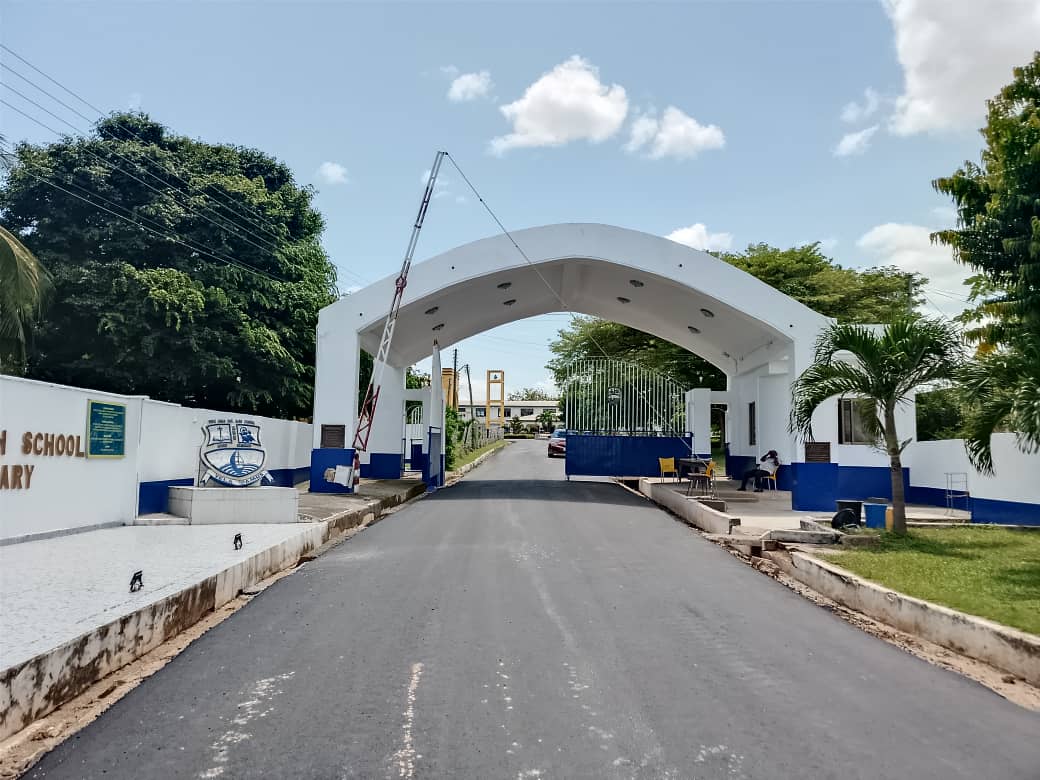 Alumnus Returns with a 'Gift': Dr Omane Boamah transforms Pope John SHS roads - Nsemkeka