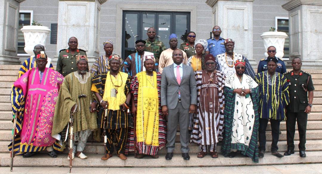 Defence Minister welcomes Northern chiefs in Central Region, praises their support - Nsemkeka