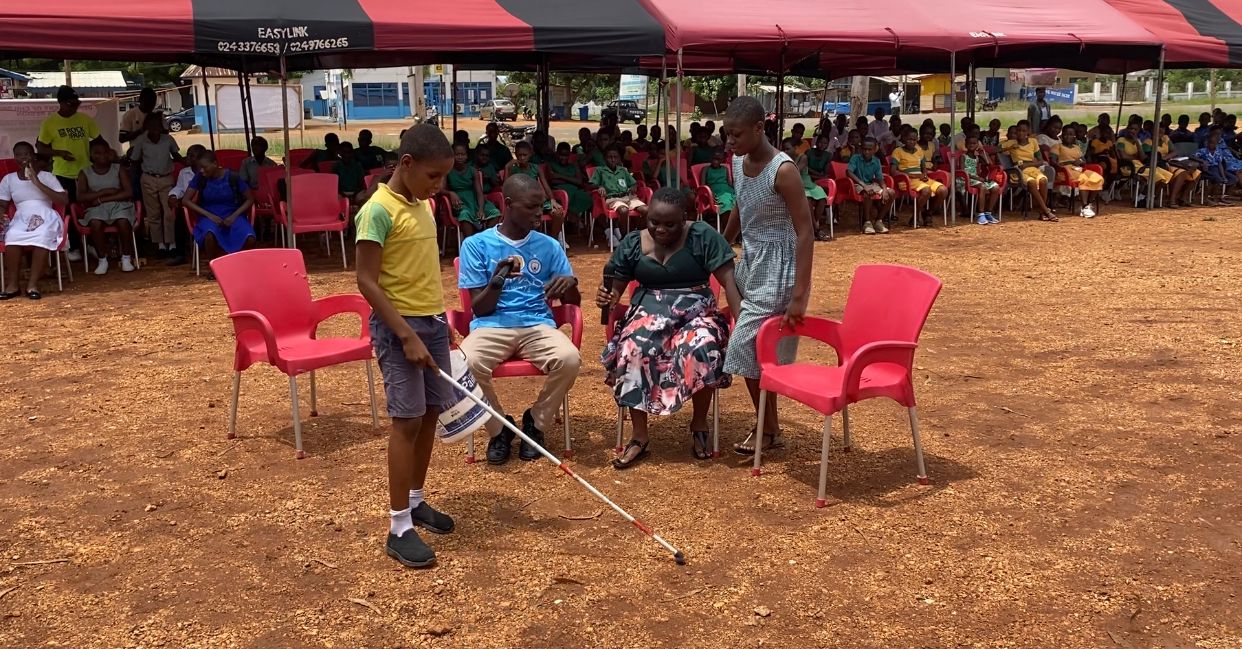 Department of Children undertakes project to promote social inclusion for visually impaired children - Nsemkeka