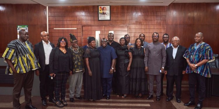 Family of late PURC Board Chair pays courtesy call on President ahead of final funeral rites - Nsemkeka