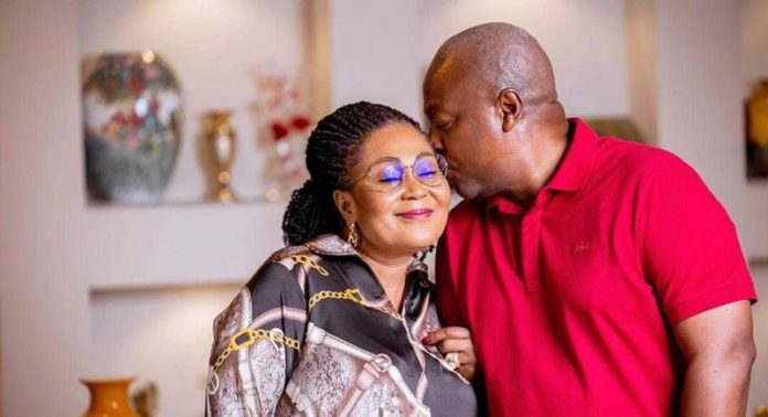 Fathers Day: Mahama gets ‘amazing husband and a truly wonderful father’ 'cuddle' from Lordina - Nsemkeka