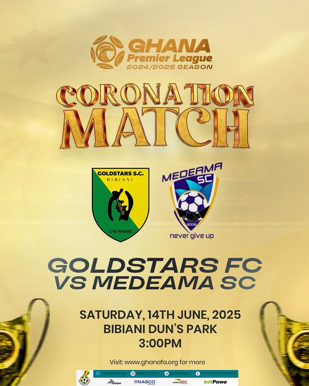 GPL 2024/25: Bibiani GoldStars to play Medeama in coronation match - Nsemkeka