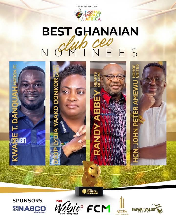 Ghana Football Awards: CID Boss Lydia Donkor, Randy Abbey, Amewu and Nations F.C. CEO nominated - Nsemkeka