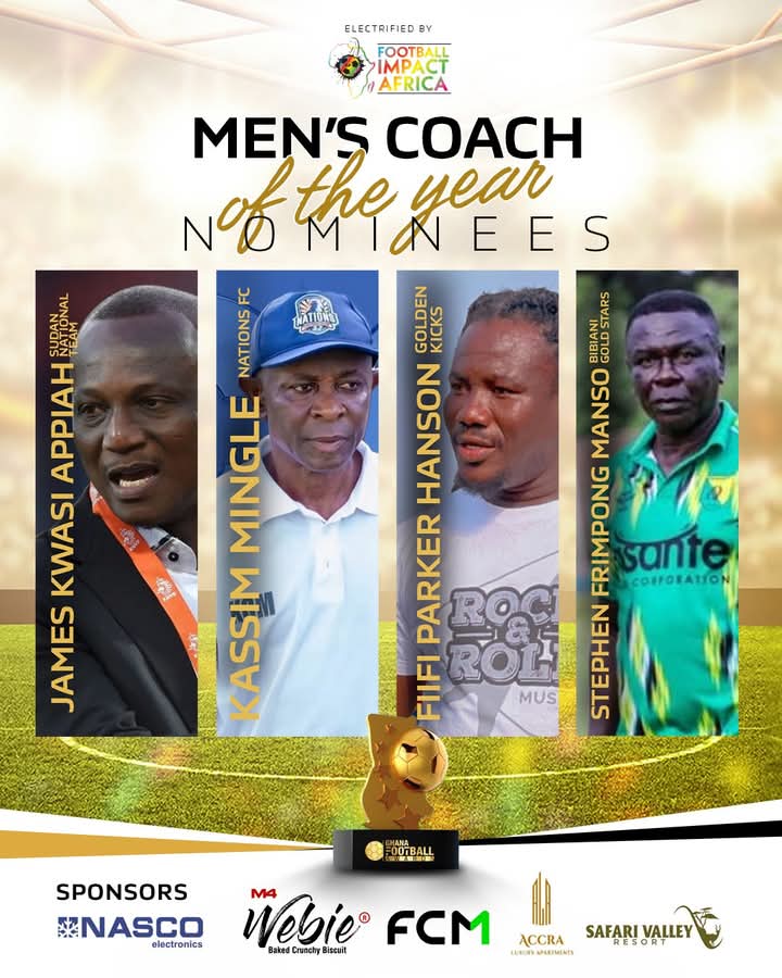 Ghana Football Awards: Kwesi Appiah, Frimpong Manso, & 2 others nominated for Coach of The Year - Nsemkeka