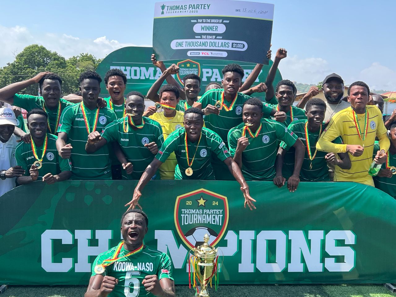 Kowa Naso crowned champions of 2025 Thomas Partey Tournament - Nsemkeka