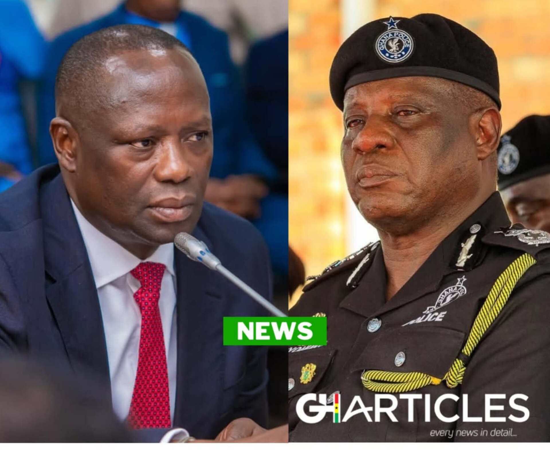 Lands Minister Showers Praise On IGP Yohuno For His Contributions In The Fight Against Illegal Mining In Ghana  - GhArticles.com