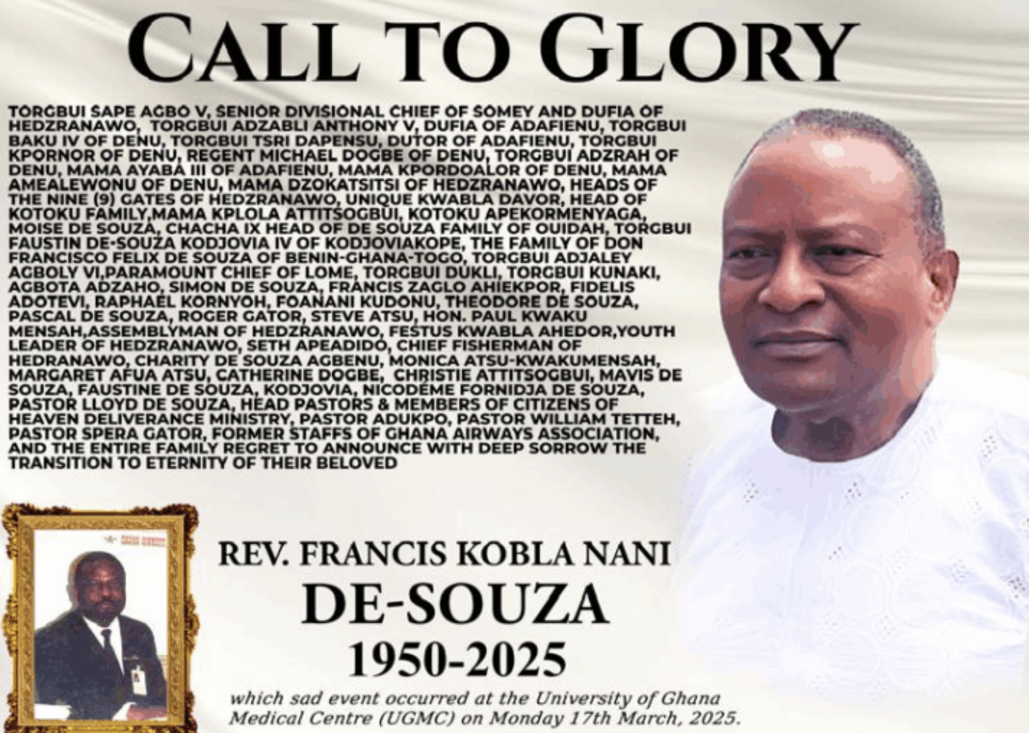Rev. Francis Kobla Nani De-Souza - Nsemkeka
