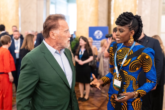 Victoria Michaels represents Africa at Austrian World Summit