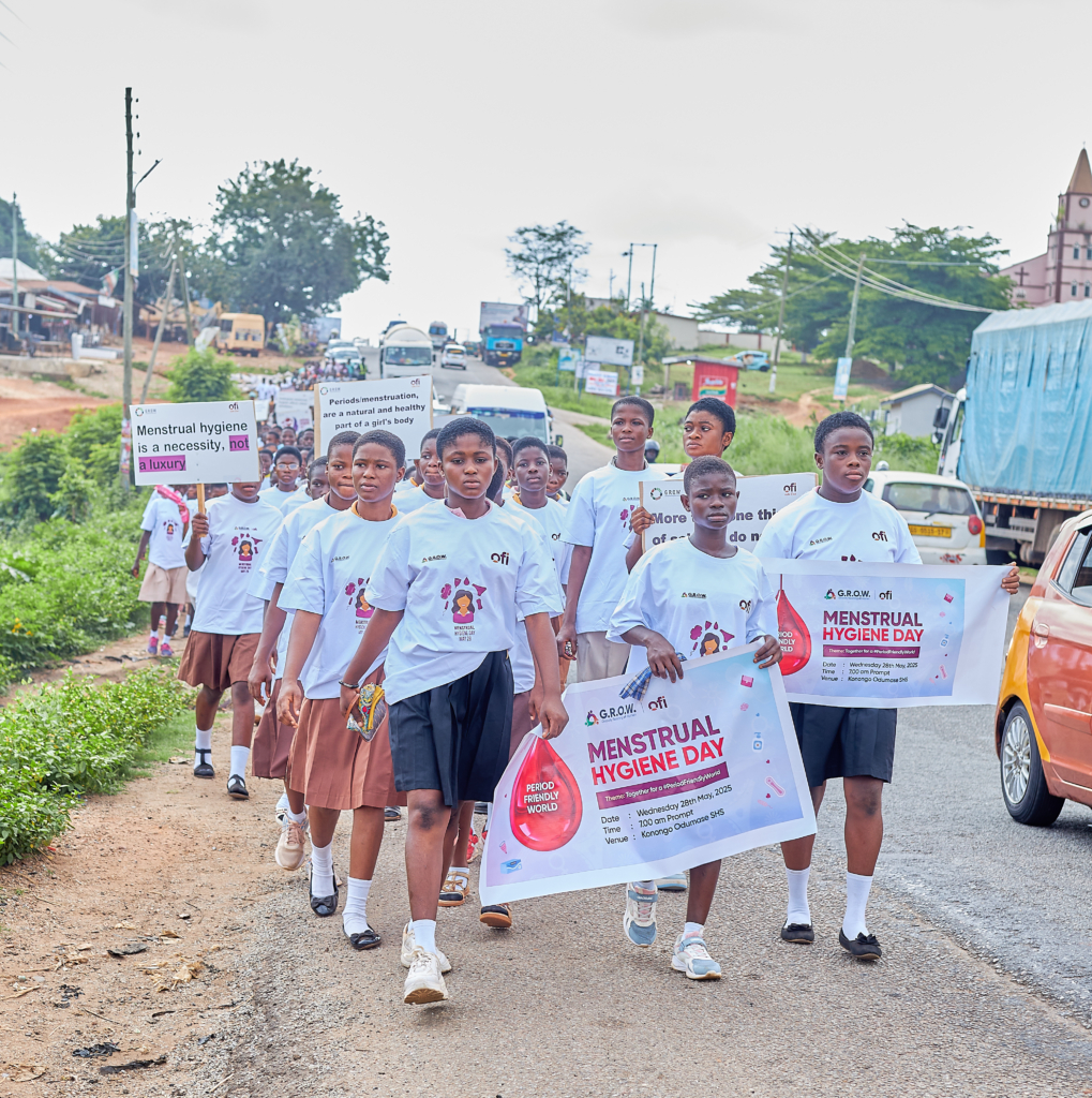 World Menstrual Hygiene Day: ofi distributes reusable sanitary pads with impactful celebrations at Konongo-Odumase SHS - Nsemkeka